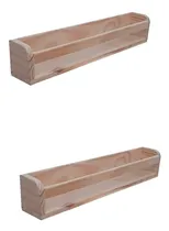 Comprar 2 Repisa Estantes Biblioteca Especiero  Pino Deco  Cuota 