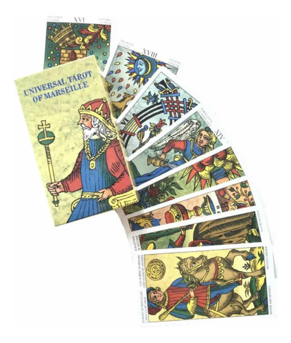 Clasico Tarot Marsella 78 Cartas (11 X 6 Cm)