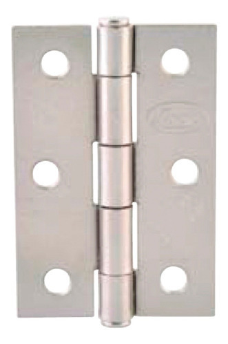 10 Bisagra Rect 3x2 74mmx48mm Niquel Satinado Lock Lba30ni