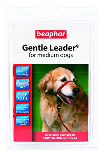 Beaphar Gentle Leader Rojo Mediano.