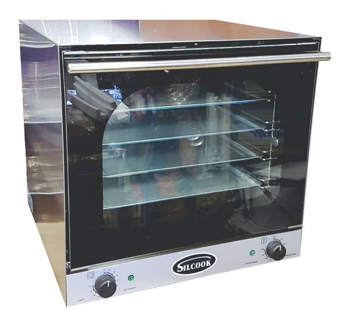 Imagen 2 de 4 de Horno Convector Silcook Electrico 4 Bandejas 44x32 Visor