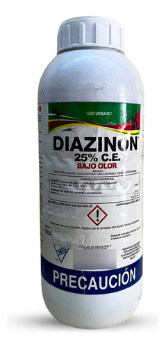 Diazinon 1lt, Mosca, Mosquito, Cucarachas, Homigas Arañas