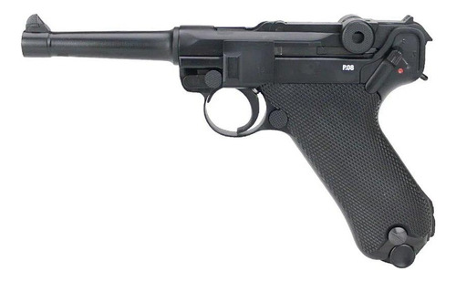Pistola Pressão Co2 Luger P08 Blowback 4.5 +co2 + Bbs + Capa