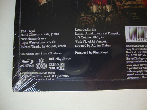 Blu-ray - Pink Floyd - Pink Floyd At Pompeii Mcmlxxii - Imp Não Preenchido
