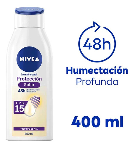 Crema Corporal Nivea Protección Solar Fps 15 400 Ml