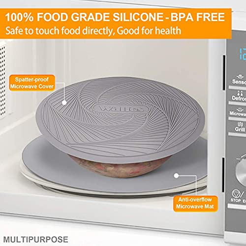 Walfos Silicone Microwave Mats, Resistente Al Calor Multiuso