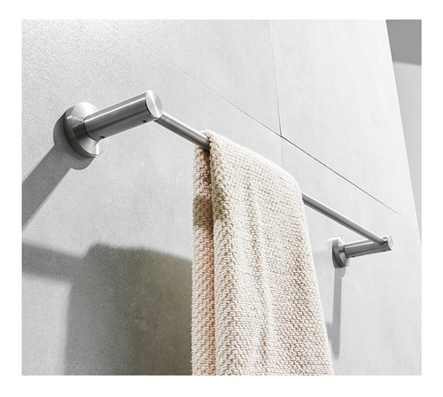 Porta Toalla Toallero Baño Barra 60 Cm Acero Inoxidable
