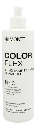  Primont Color Plex Shampoo Paso 0 Reparador Nutritivo 500ml