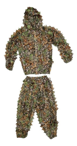 Traje Premium Ghillie 3d Hoja Adultos Niños Traje Ghillie