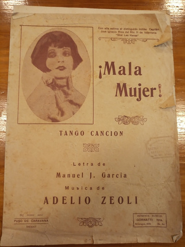 Mala Mujer Garcia Zeoli Tango Partitura