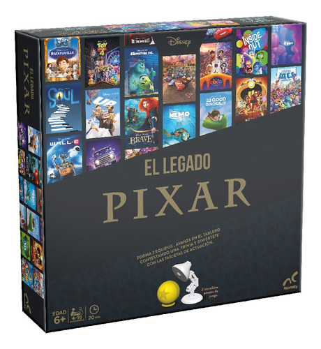 Juego De Mesa En Familia El Legado Pixar Caja De Cartón