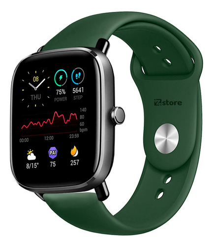 Correa Compatible Con Amazfit Gts2 Verde Militar