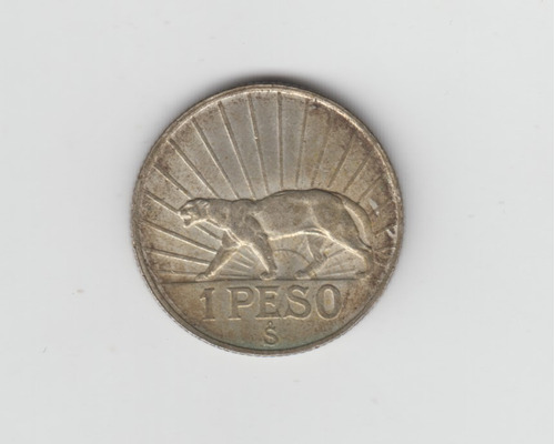 Moneda Uruguay 1 Peso Año 1942 Plata Sin Circular