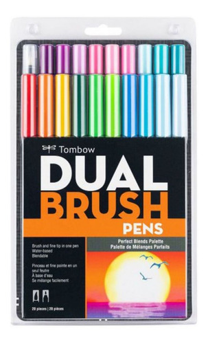 Set Marcadores Tombow Dual Brush Mezcla Perfecta 20 Colores