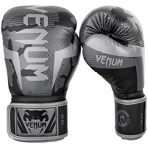 Guantes De Boxeo Venum Elite - Negro/camo Oscuro - 10 Oz