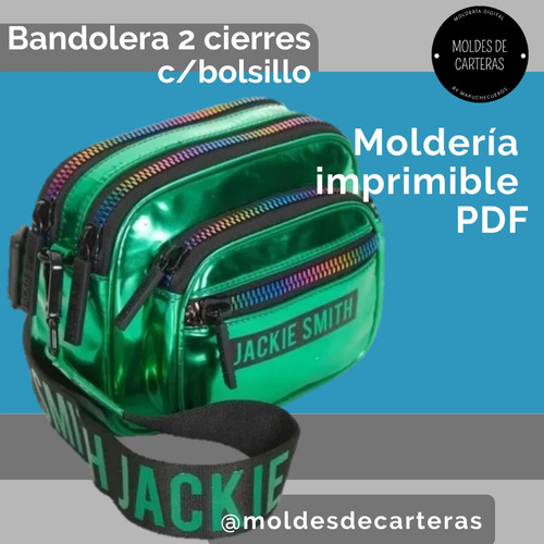 Moldes De Carteras Moldería Digital Pdf Bandolera Doble