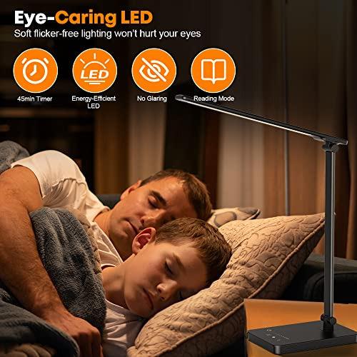 Lámpara De Escritorio Led Que Cuida Tus Ojos, Regulable, Con
