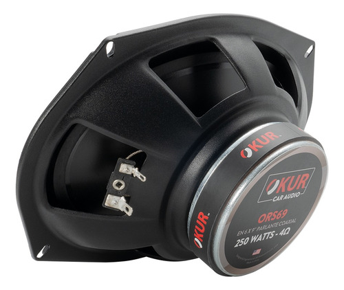 Par de Bocinas Para Automóvil OKUR ORS69 ORS Series 6X9 Pulgadas 250 Watts Máximo 100 Watts RMS 3 Vías 4 Ohms Color Negro By DB Drive