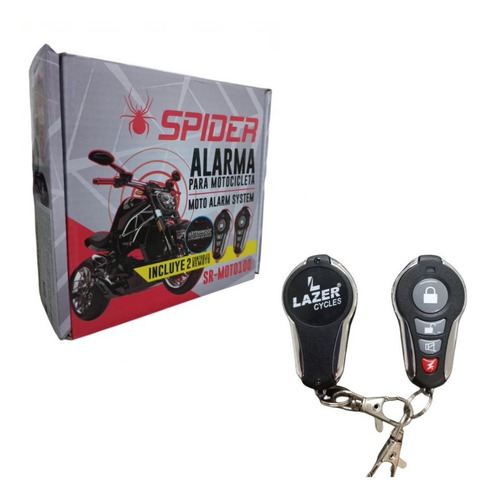 Alarma Para Motocicleta Spider Antirobo Sensor De Golpe