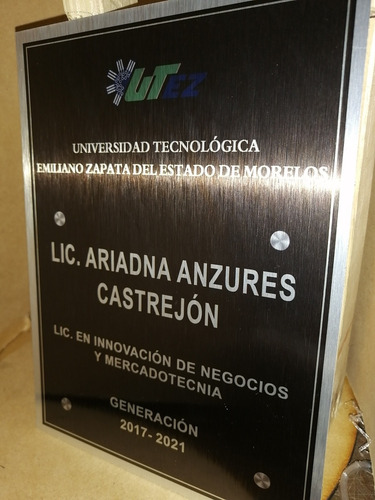 Placa De Aluminio Sublimada (reconocimientos) Pack 2