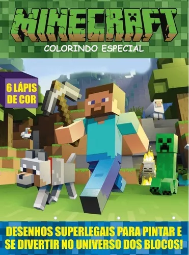 Prancheta Para Colorir  Pró Games - Minecraft