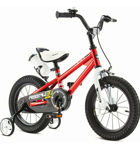 Royalbaby Kids Freestyle Bicycle, Red, 14-inch