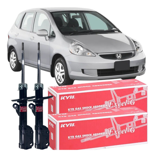 Kit Amortecedor Dianteiro Honda Fit 2003 Á 2008