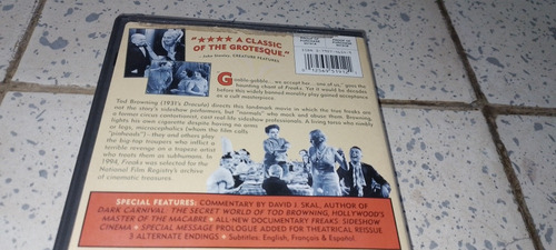 Película Freaks En Dvd Subtitulada En Español Región 1 (Usado)