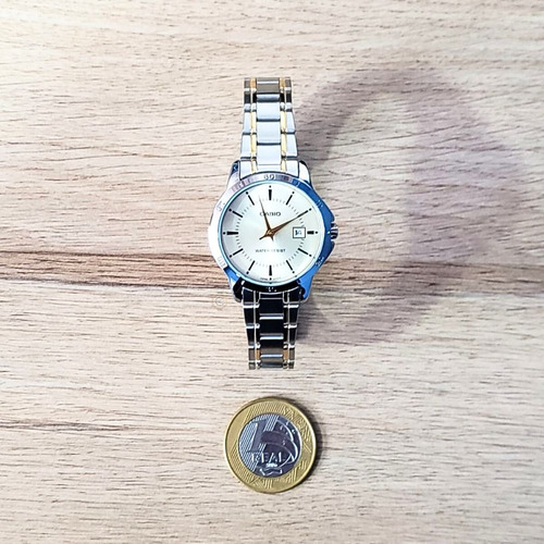 Relógio Casio Feminino Collection Ltp-v004sg-9audf + Nf