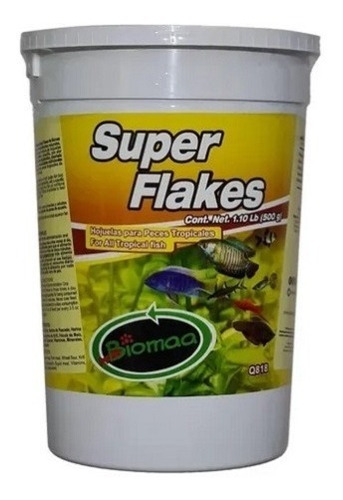 Alimento Hojuelas Super Flakes Biomaa 500grs