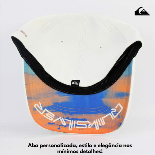 Boné Quiksilver Gradient Type New Wave White M Aba Confort
