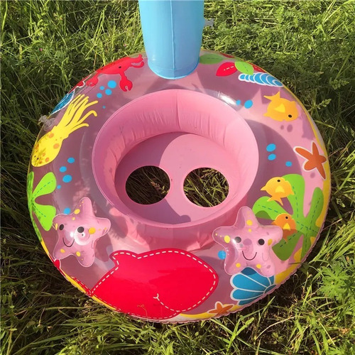 Bote Salvavida Inflable Palmera Con Asiento Y Techo
