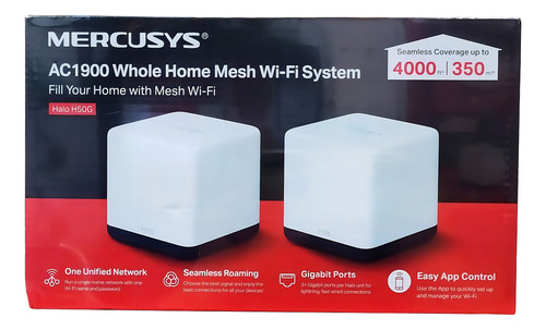 Sistema Wifi Mesh Gigabit H50g Ac1900 Mercusys 350mc App Col