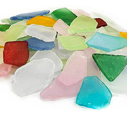 Sea Glass 64 Onzas Mezcla Variada De Colores Del Arco Iris |