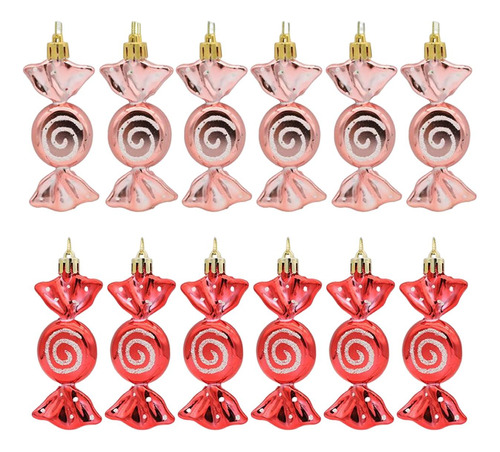 12 Piezas Dulces Adornos De Dulces Árbol De Navidad