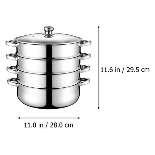 Olla De Vapor Doitool De Acero Inoxidable, Olla De Cocción A
