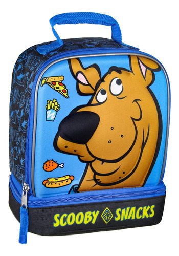 Fiambrera Aislante Con Doble Compartimento De Scooby Snacks