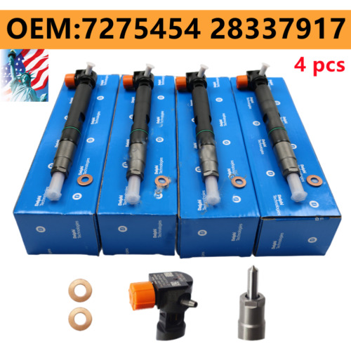 4pcs Bobcat Injectors D24 400903-00074d Doosan Delphi 72 Ttw