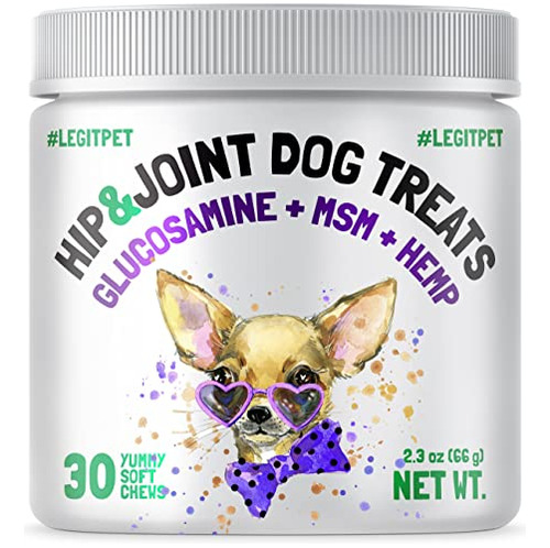 Legitpet Hemp Hip  Joint Supplement For Dogs - 120 9ffv6