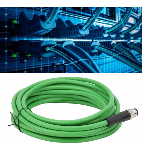 Para Cable Ethernet Industrial M12 A Rj45 Ip67 Impermeable