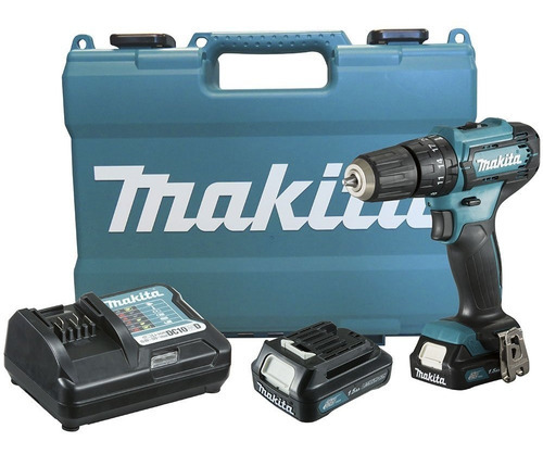 Furadeira Parafusadeira De Impacto Makita Hp331 Hp333 2 Bat Cor Azul-turquesa Frequência 50/60hz 110v/220v