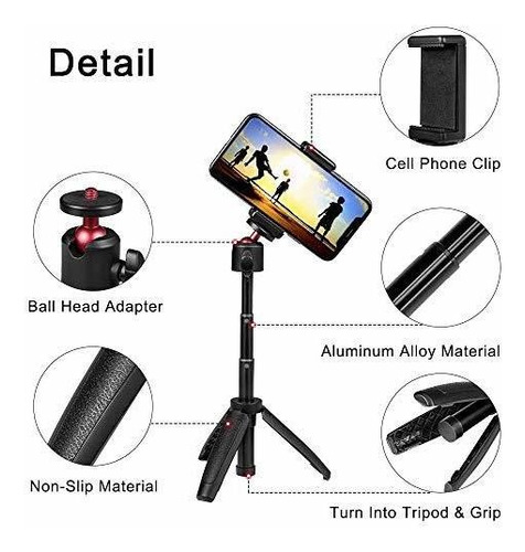 Mini Selfie Stick Tripode Extensible 2 1 Para Varia 4