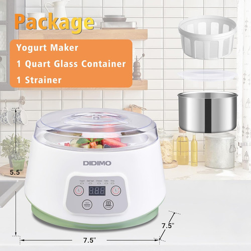 Maquina De Yogur, Maquina De Yogur Griego Con Control De ...