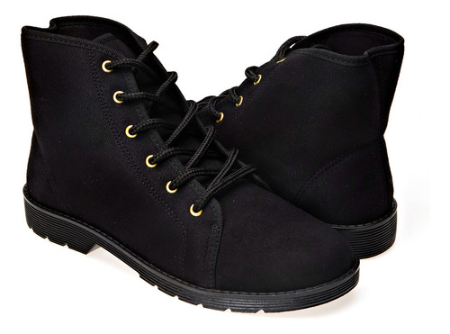 Bota Feminina Coturno Cano Médio Moleca