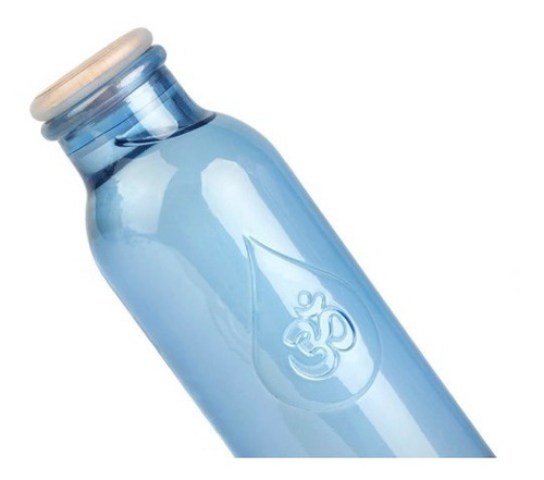 Botella Omwater Gratitude De Vidrio Reciclado 500ml + Funda