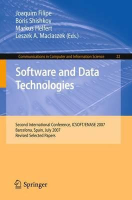 Libro Software And Data Technologies - Joaquim Filipe