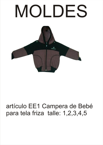 Molderia, Textil Para Campera De Bebé Para Tela Frisa 1,2,3,4,5