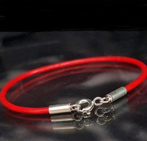 Imagem 4 de 9 de Pedras - Pulseira (1v) Unissex, Couro 2mm E Prata, Cód372p26