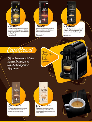 Capsulas Chocolate Cappuccino Vanilla P/ Cafeteira Nespresso