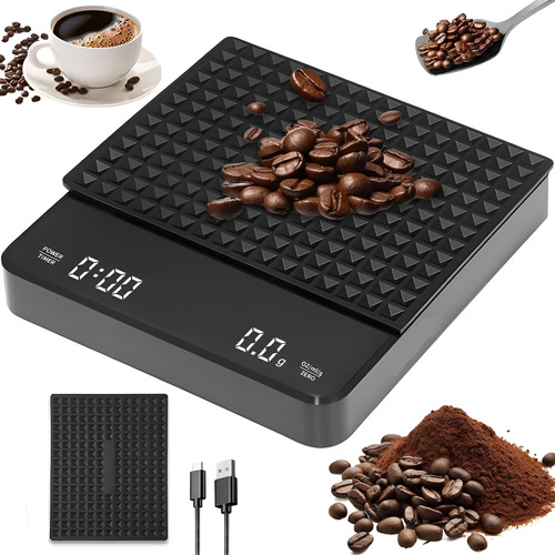 Báscula De Café Digital De 3kg Con Temporizador Cocina